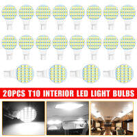 20Pcs รถ Led Light T10 24smd 1210รอบ12V สีขาวความกว้างด้านข้างไฟภายในเพดานโดมโคมไฟแผนที่ Bulbs