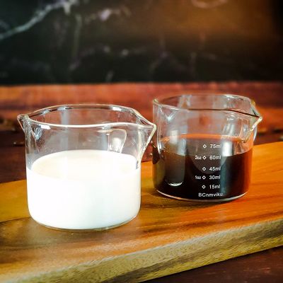 แก้วเสริฟ 2 ปาก แก้วเอสเพรสโซ่ 75ml แก้วชอต แก้วทนความร้อน แก้วน้ำ แก้วกาแฟ