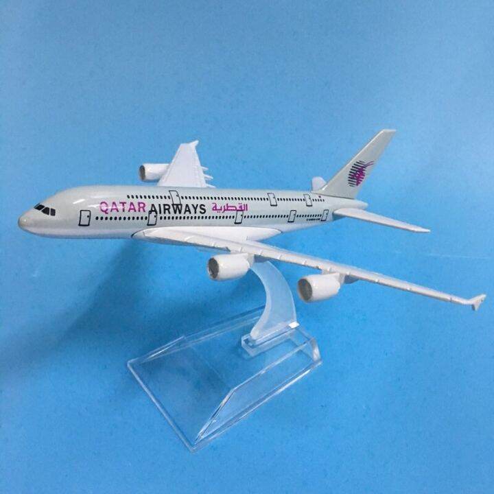 JASON TUTU 16Cm QATAR Airways Airbus A380 Plane Model Airplane Model