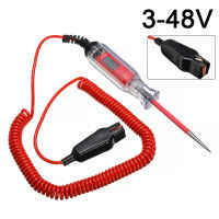 Mayitr 1pc 3.6m 3V-48V Digital Electric Circuit LCD Tester Professional Automobile Test Pen Detector with LED Light Car Trailer