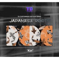 ◕◑☸Koi -  "Japanese Roots" TD Custompads Artisan Series Extended Gaming Mousepad