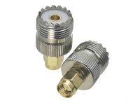 [LWF HOT]✑✁1Pcs UHF หญิง SO-239 SO239แจ็ค SMA ชายปลั๊ก RF Coaxial Adapter Connector