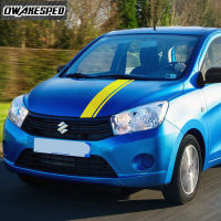 Car Sport Styling Hood Bonnet Stripes Decor Stickers For-Suzuki CELERIO Auto Engine Cover Body Accessories Vinyl Decals