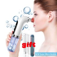 Blackhead Remover Pore Vacuum Cleaner Water Cycle Face Vacuum Suction Comedone Extractor Tool Care Super Micro Bubble NEW 2021