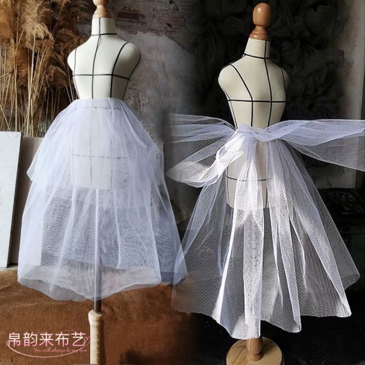 ผ้าชุดแต่งงานตะแกงสานใส่รถเสริมกระโปรงบัลเล่ต์เส้นด้ายชุดเจ้าหญิงบัลเล่ต์ตะแกงสานใส่รถตาโต
