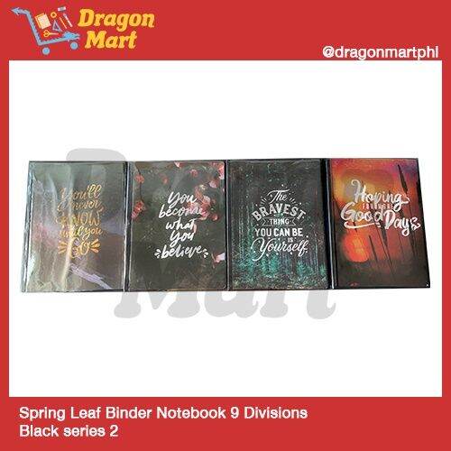 【VylevQec】Spring Leaf Binder Notebook 9 Divisions Lazada PH