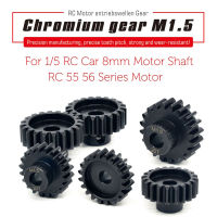 2PCS M1.5 โลหะเกียร์มอเตอร์เหล็กโครเมียม Pinion 11T-20T 8 มม.สำหรับ 1/5 1/8 RC รถ 5682 5692 56112 70120 เพลามอเตอร์-czechao