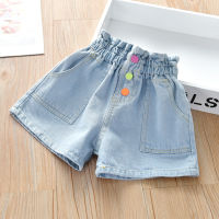 New Summer Solid Color Children Kids Baby Toddler Girls Clothes Denim Shorts Pants for Girls Long Jeans Long Pans for Autumn