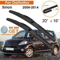 Car Wiper For Daihatsu Sirion 2005-2014 Windshield Rubber Silicon Refill Front Window Wiper Blades 20 quot; 16 quot; LHD RHD Accessories