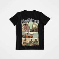 HOT GTA Grand Theft Auto เสื้อยืด San Andreas ไซส์