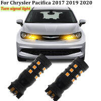 2x super bright Canbus Car Led 12V Auto Turn Signal Bulb for Chrysler Pacifica 2017-2019 PW24W PWY24W Amber yellow turn light