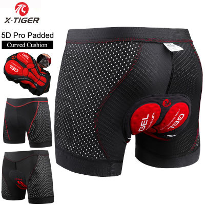 X-Tiger Cycling Underwear With Anti-Slip Band MTB Cycling Shorts Riding Bike Tights Shorts Upgrade 5D Pro Padded Sport Underwear