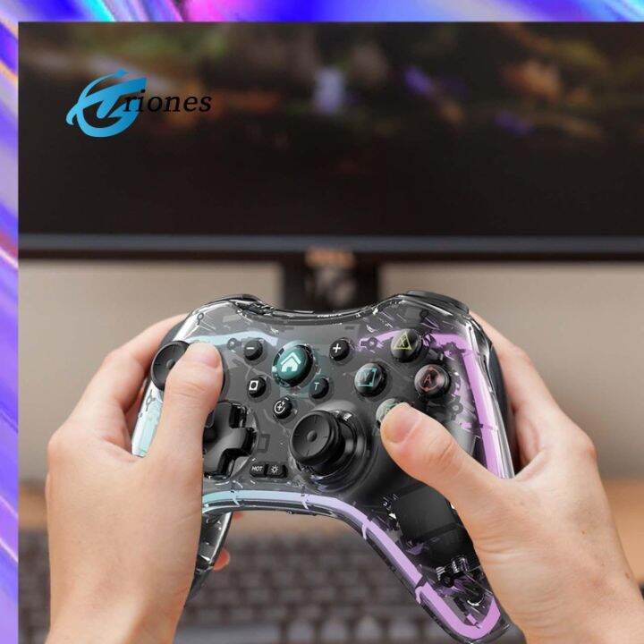 rgb-gamepads-จอยควบคุมเกมบลูทูธที่เข้ากันได้สำหรับสวิตช์คอมพิวเตอร์โทรศัพท์มือถือที่ถือเกม