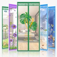 【LZ】 Magnetic Mosquito Net  Door Screen Summer Anti Bug Fly Door Sticker Invisible Mesh For Kitchen indoor living room