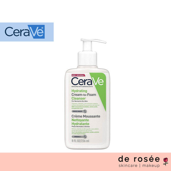 Cerave Hydrating Cream To Foam Cleanser 87ml 237ml Lazada Ph