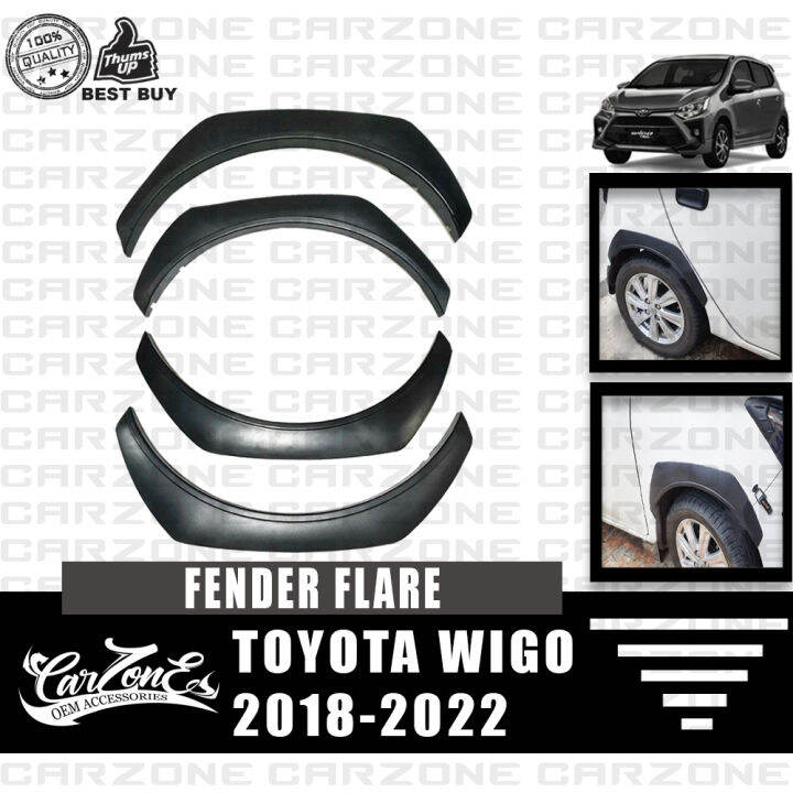 Toyota Wigo 20182022 Fender Flare (Black) Lazada PH