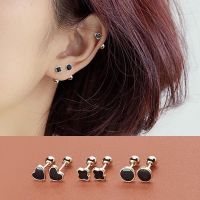 [COD] Gold Ear Stud Womens Titanium Non-fading Screw Twist Feel New Small Earrings