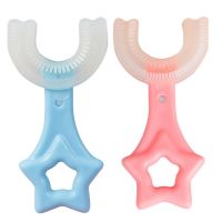 Toothbrush U-shaped Manual Training Toothbrush Children 39;s Cleaning Toothbrush U-shaped Rubber Soft Brush