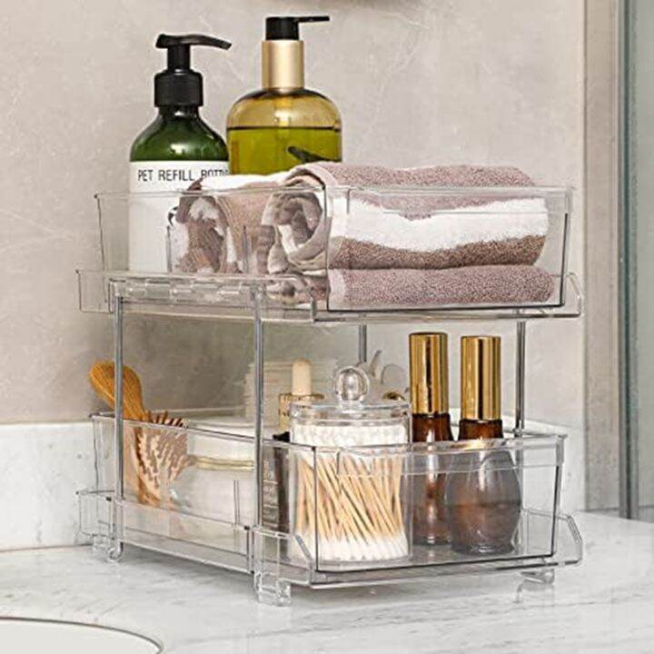 2-tier-clear-organizer-with-dividers-bathroom-vanity-counter-organizing-tray-under-sink-closet-organization