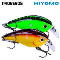 PROBEROS 1PCS Mini Crank เหยื่อตกปลาลอยหล่อ Toman 5.5ซม. 6.2G Bass Wobblers Fishing Tackle 8 # BKB Hooks DW446