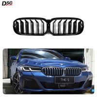 กระจังหน้าไตสำหรับ BMW 5 Series G31 F90 (M5) LCI เคลือบเงาสีดำ ABS M สไตล์สีพลาสติกกันชนหน้าตกแต่งรถยนต์ย่าง