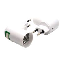 【YD】 1pcs 90° Elbow Plug to E27 Led Base European E26 Lamp Holder Converter Socket with 6A 250V