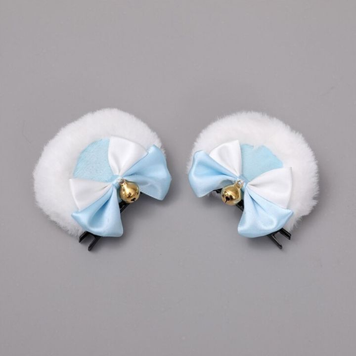 round-bear-ears-hair-clips-faux-fur-sweet-double-bowknot-bell-plush-animal-hairpins-anime-lolita-kawaii-cosplay-barrette-decor