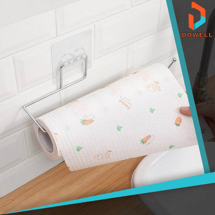 KITCHEN PAPER ROLL HOLDER Self Adhesive Hanger Hook Penyangkut Tisu ...