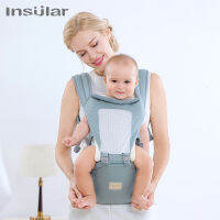 Insular Ergonomics Baby Carrier สลิงแบบพกพาเด็กกระเป๋าเป้สะพายหลังหนาไหล่360 Ergonomic Hoodie Kangaroo 0-36เดือน