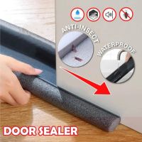 94CM PU Leather Doors Bottom Sealing Strip Gap Seal Weather Stripping Draft Blocker Guard Sound Proof Under Door Draft Stopper Adhesives Tape