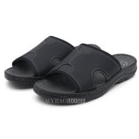 Bata รองเท้าแตะผู้ชายบาจา แบบสวม สีดำ 8616718