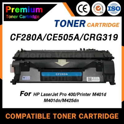 HOME Toner ใช้สำหรับรุ่น CF280A/280A/80A/CF280/CF-280A/CF 280A/HP 80A  For HP LaserJet Pro 400 M401d/M401dn/M425dn