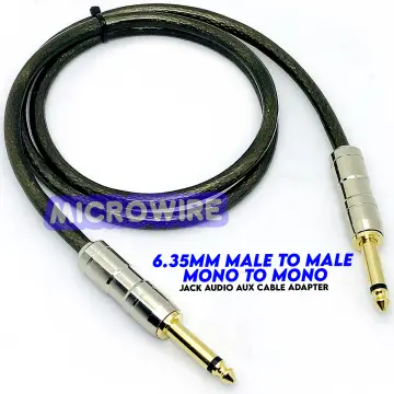 Set of 2 cables 6.35mm Jack / Speakon male 10m