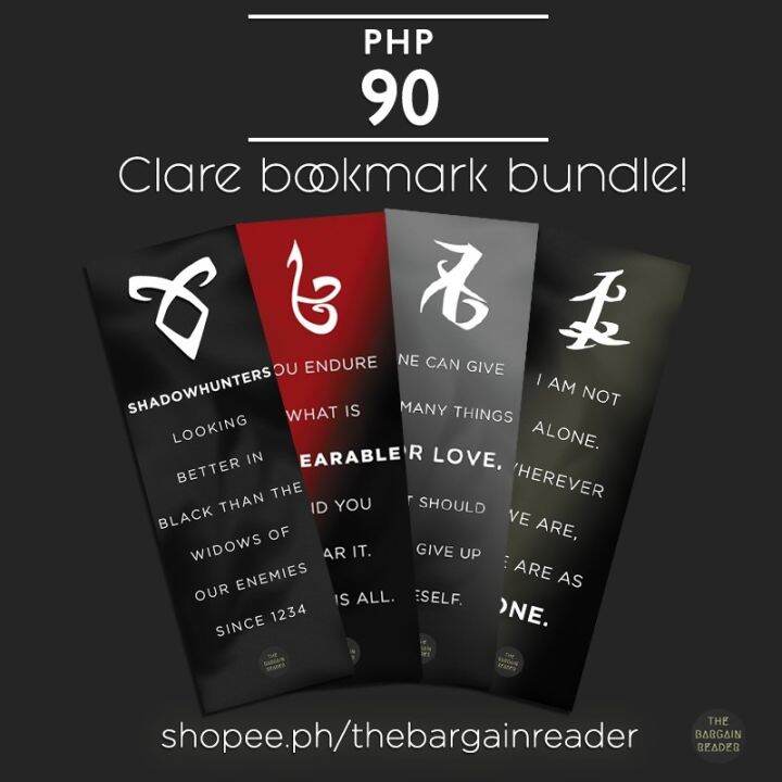 TDxjy7V3 Mortal Instruments (Cassandra Clare) Rune Bookmarks Bundle ...