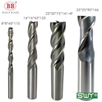 BB End Mill เครื่องตัด HSS CNC Metal Steel Plastic 2 3 4 Flute Teeth 1 ~ 40mm Diameter Set ISO Imperial Low Speed Machining Tool