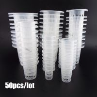 50Pcs Plant Grow Pots Net Nursery Cup Hydroponic Colonization Mesh Basket Holder Aeroponic Vegetable Planting Soilless W6TH