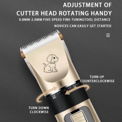 ▼ Hair Pushing Device Dog Shaving Device Pet Electric Push Scissorsset Cat Hair Clipper Pet Hair Electric Push Hairdresser