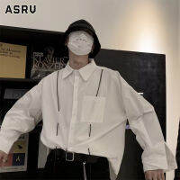 ASRV เสื้อแจ็คเก็ตแขนยาวทรงหลวมของผู้ชายเสื้อดีไซน์แบบ Yuppie