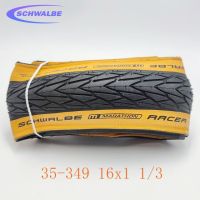 Schwalbe Marathon Racer ONE KOJAK สำหรับ Brompton 35-349 16นิ้ว16X1 1/3น้ำหนักเบาเป็นพิเศษสีเหลืองด้านข้างยาง32-349พับยาง