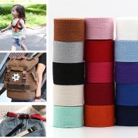 Tas Sabuk Pita Kanvas Baru 5M Aksesori Sabuk Tas Jahit Tali Ransel Anyaman Kanvas Anyaman Katun 32Mm