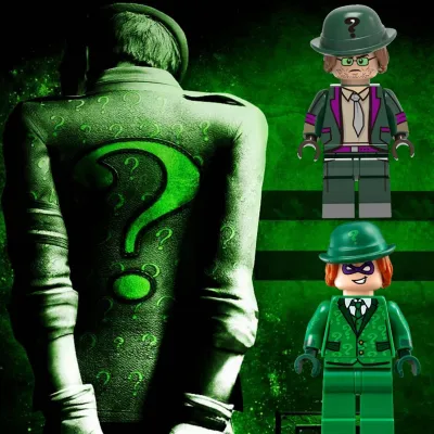 DC Riddler Johnny Quick Arkham Knight Gotham Justice League วันเกิดของขวัญการศึกษาของเล่นเด็ก DIY Building Blocks Minifigures อิฐภาพยนตร์