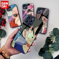 Bandai Dragon Ball Face Goku Phone Case For IPhone 13 12 11 Pro Max Mini Xs Xr X 8 7 Plus Tempered Glass Cover