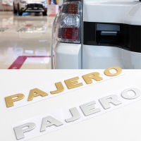 3D สำหรับ Pajero โลโก้ข้อความ ABS ตรารถยนต์สติกเกอร์รถด้านร่างกายสติกเกอร์โลหะโลโก้ BMW สำหรับ Mitsubishi Pajero