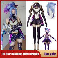 Game LOL Star Guardian Akali Cosplay League Of Legends Women Sexy Set Costume Halloween Christmas Party Cos Dress Outfit Fullset