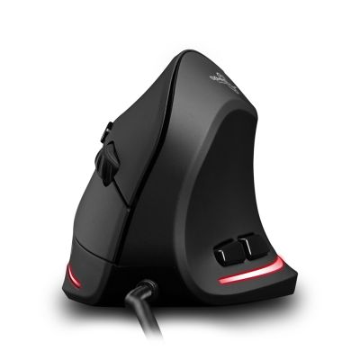 ZELOTES T-20 Mouse Wired Vertical Mouse Ergonomic Rechargeable 3200DPI Optional Portable Gaming Mouse for Mac Laptop PC Computer