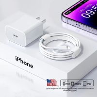 Original 20W Type C Cable For iPhone 13 12 11 14 Pro Max Mini XS Max 7 8 Plus iPad iPhone Charger Fast Charging Cable Phone Date Wall Chargers