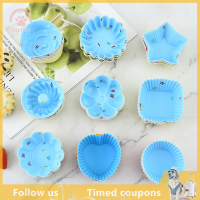 【SHZTGM】 5ชิ้น/เซ็ตซิลิโคนเค้กถ้วยแม่พิมพ์3D round Square Heart Shape cake CUP มัฟฟินคัพเค้กครัว et Maker DIY cake Decor Tools