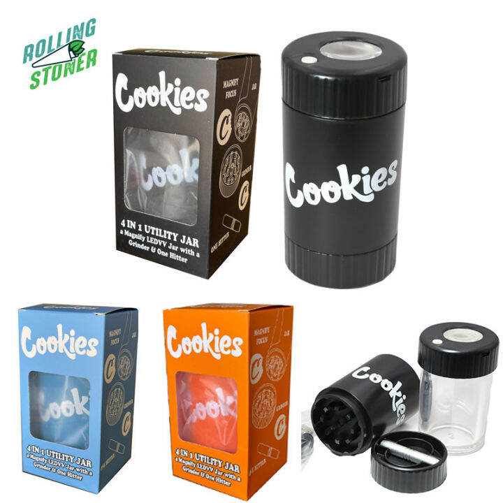 โถเก็บแก้ว ถังเก็บเครื่องเทศ Cookies Led Magnifying Jars Mag Jar With