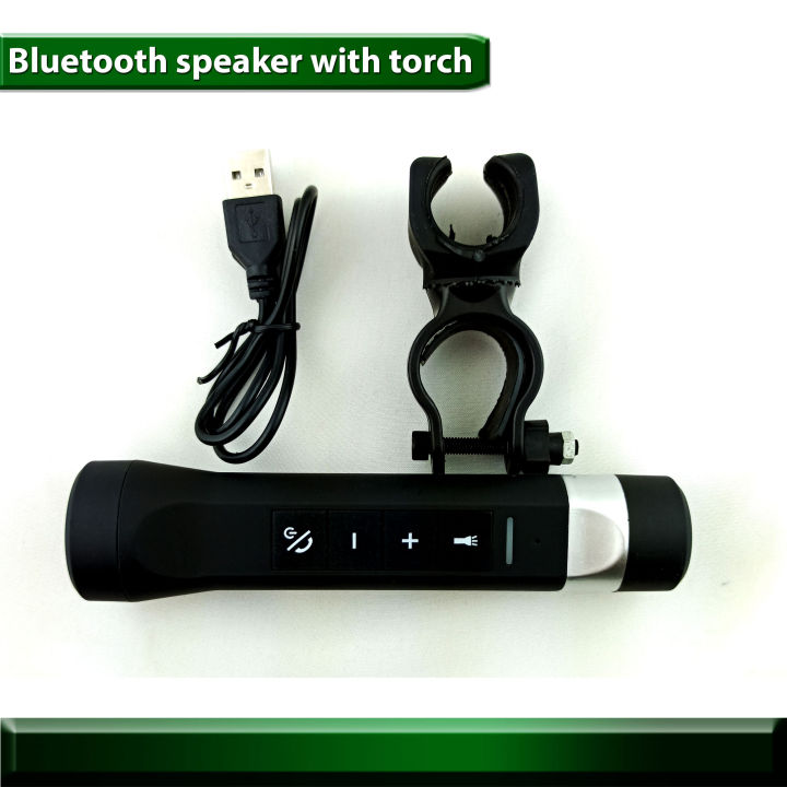 4-in-1-ไฟฉายกลางแจ้ง-ลำโพงบลูทูธ-วิทยุ-fm-4-in-1-outdoor-flashlight-torch-bluetooth-speaker-fm-radio