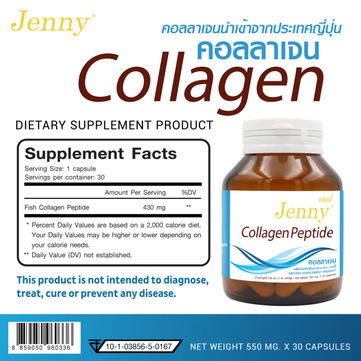 คอลลาเจน-พลัส-คอลลาเจนญี่ปุ่น-x-3-ขวด-marine-collagen-peptide-plus-jenny-บำรุงผิว-ผิวใส-ผิวเนียนใส-ช่วยฟื้นฟูผิว-คอลลาเจนแท้-จากปลาทะเล